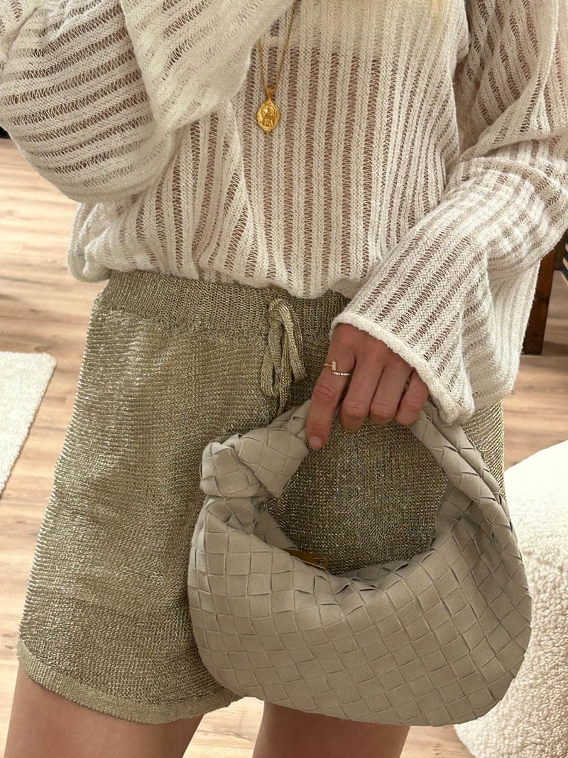 Handtasche | Knotendesign | Vegane Wildleder-Optik | Knotéa