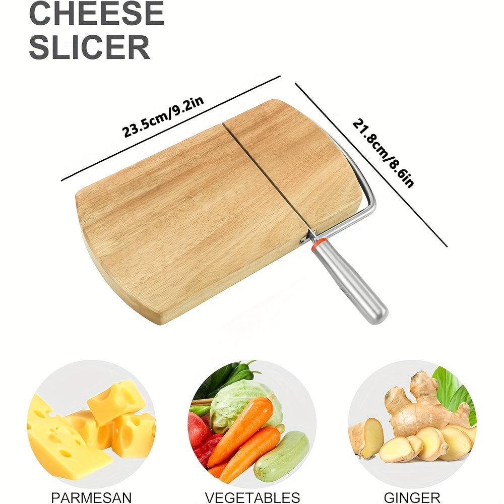 Cheesecut - Käseschneider mit Draht und Holzbrett