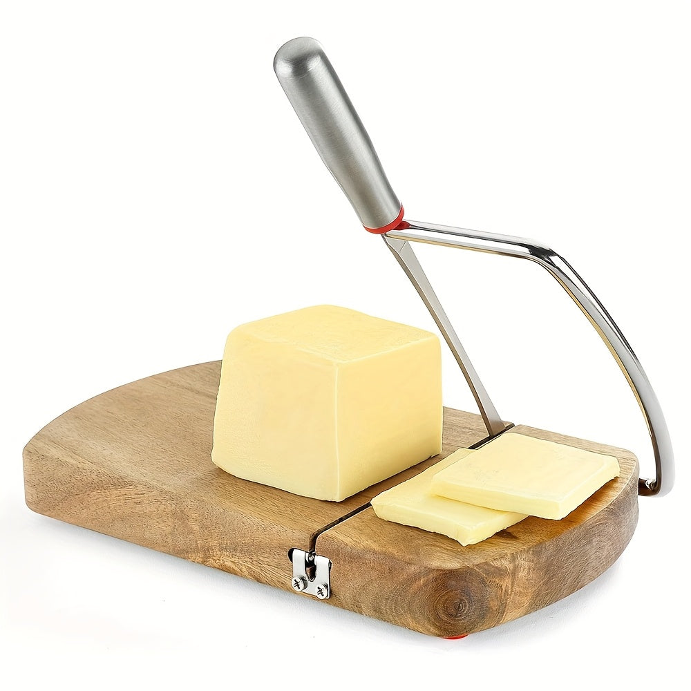Cheesecut - Käseschneider mit Draht und Holzbrett