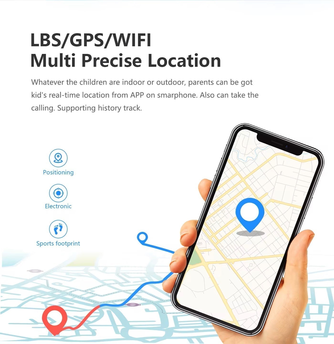Kinder GPS Smartwatch | 4G video calls and contacts | SOS button | KidLink