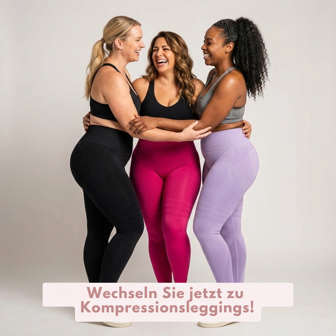 Kompressionsleggings mit hoher Taille | Lipödem schmerzen | FlexContour