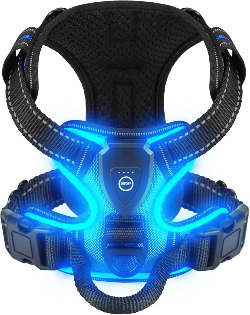 LED-Hundegeschirr | Verstellbare No-Pull-Passform | Strapazierfähiges Oxford-Gewebe | ShineDog
