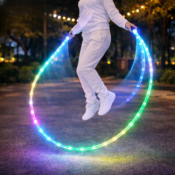 Leuchtendes Springseil für Kinder | Leuchtender Bewegungseffekt | Verstellbares Design | GlowRope