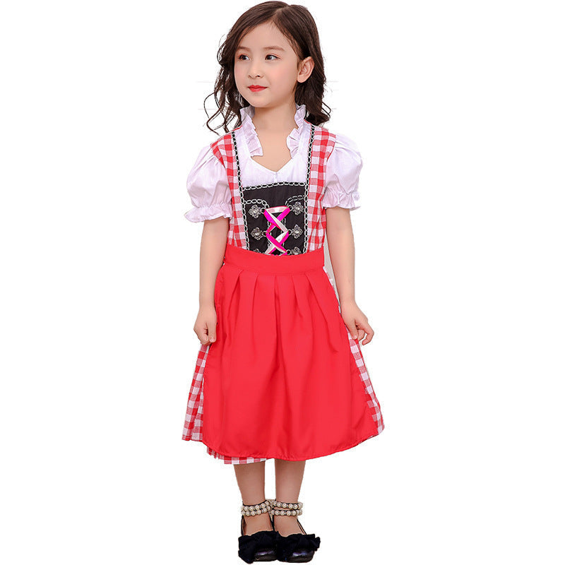 Mädchen-Dirndl mit Schnürmieder