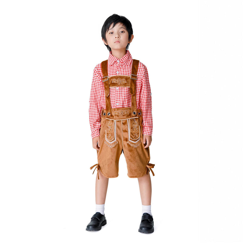 Jungen-Trachtenkurzanzug mit Hosenträgern