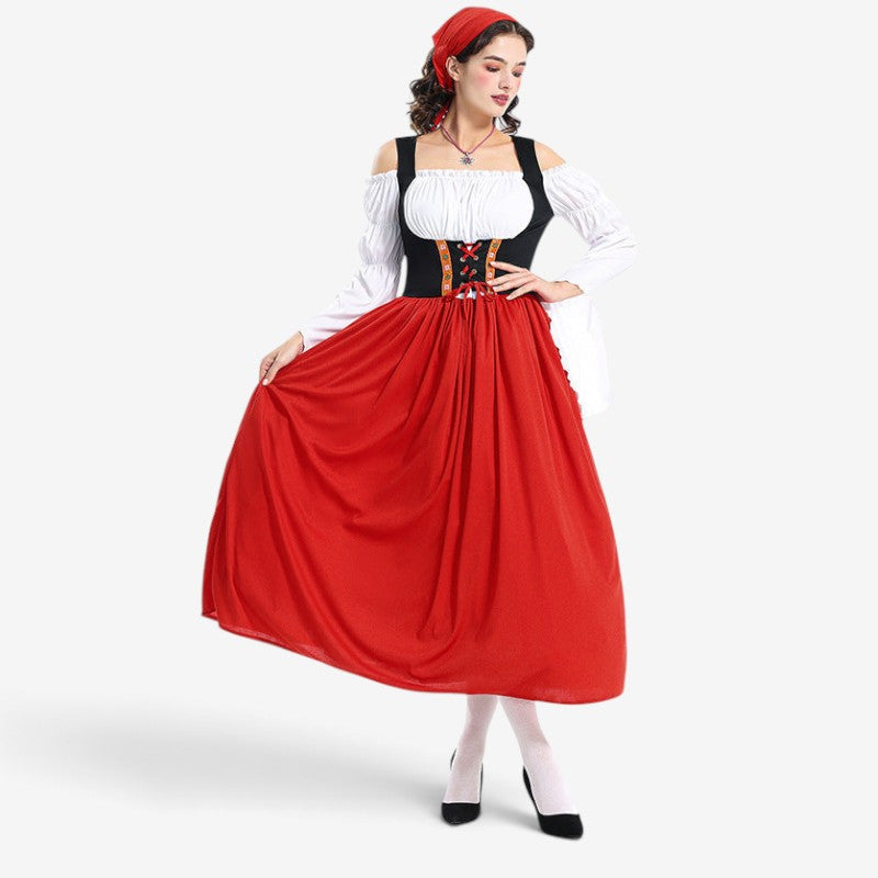 Damen-Renaissancekleid mit Schnürmieder