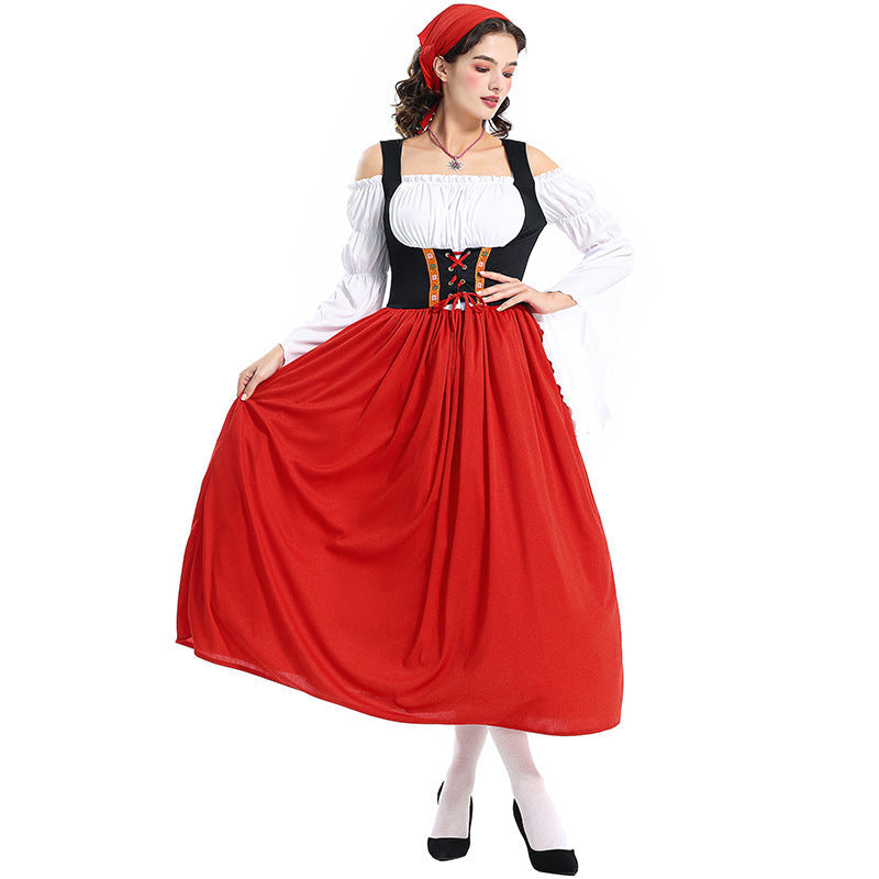 Damen-Renaissancekleid mit Schnürmieder