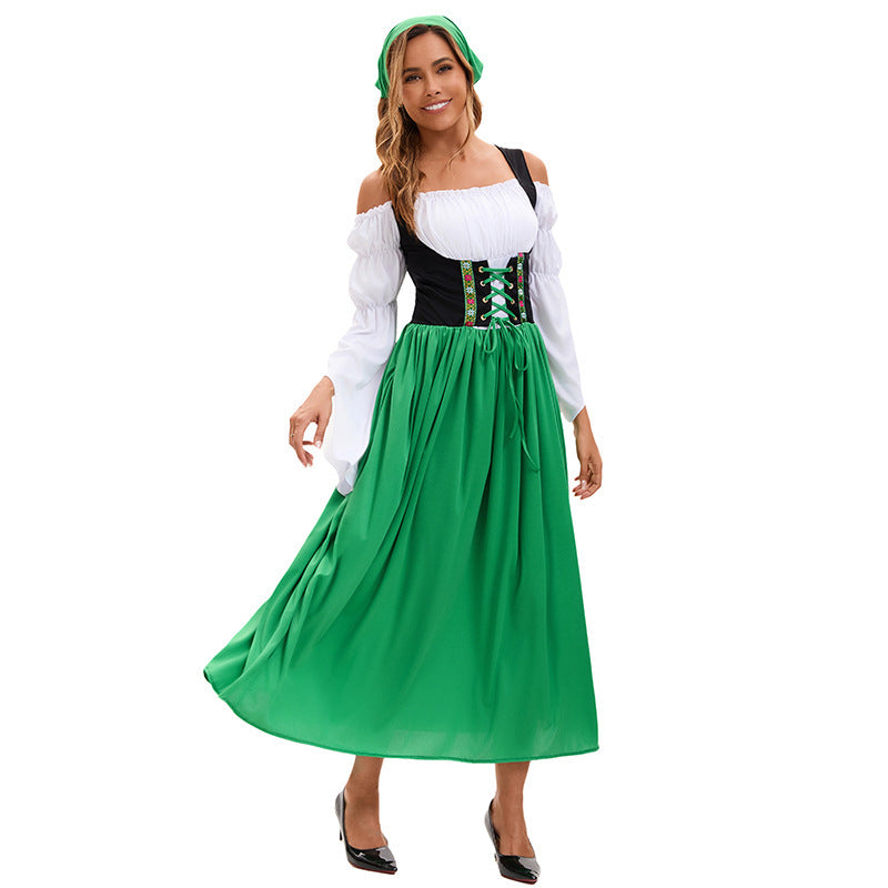 Damen-Renaissancekleid mit Schnürkorsett