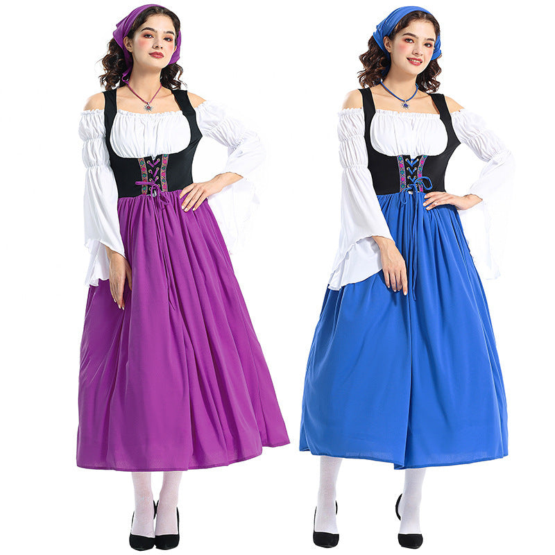 Damen-Renaissancekleid mit Schnürmieder