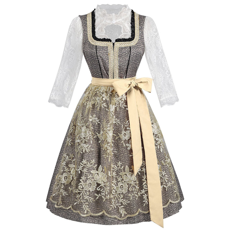 Damen-Oktoberfestkleid mit Rüschen