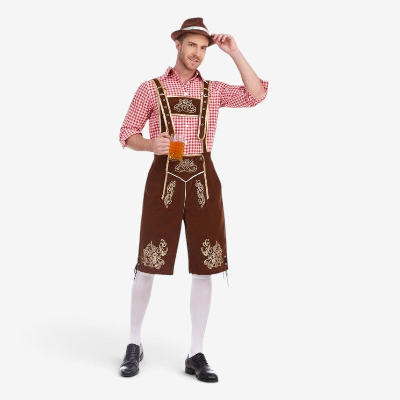 Kneeford - Trachtenlederhose Herren mit Barocke Stickerei