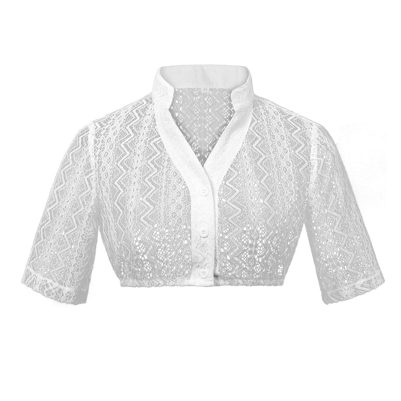Damen-Spitzenbolero mit Stehkragen