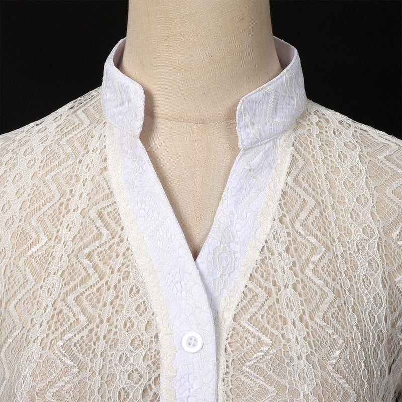 Damen-Spitzenbolero mit Stehkragen