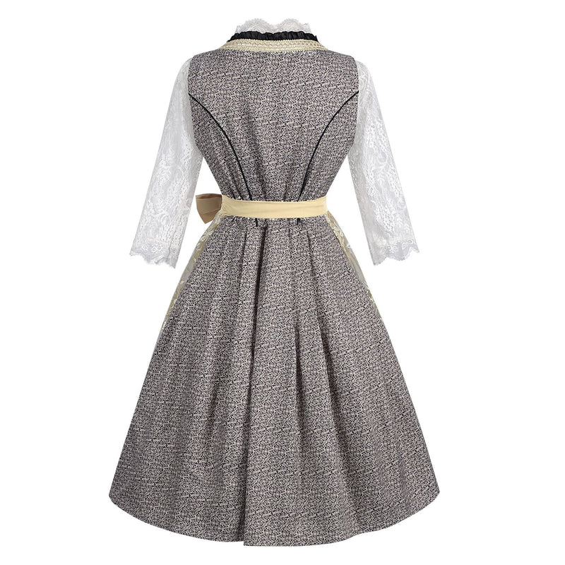 Damen-Oktoberfestkleid mit Rüschen