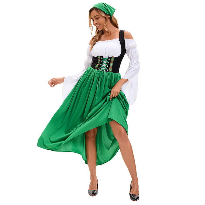 Damen-Renaissancekleid mit Schnürkorsett