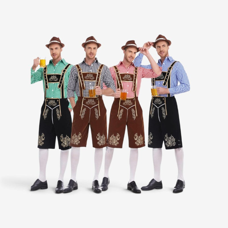 Kneeford - Trachtenlederhose Herren mit Barocke Stickerei
