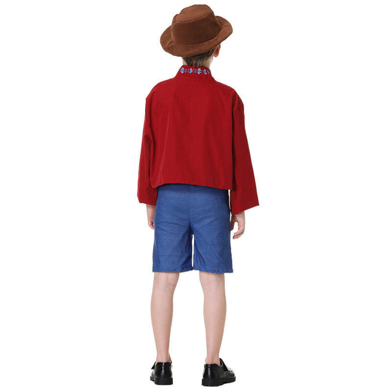 Crafton - Jungen Trachtenlederhose mit dekorativen Stickereien