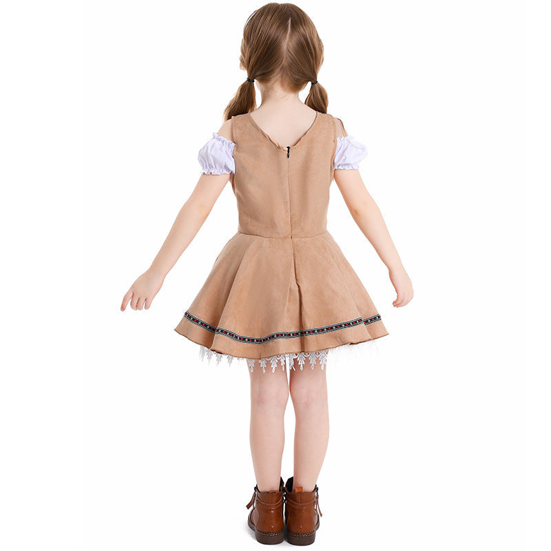 Mädchen-Dirndl mit Schnürmieder
