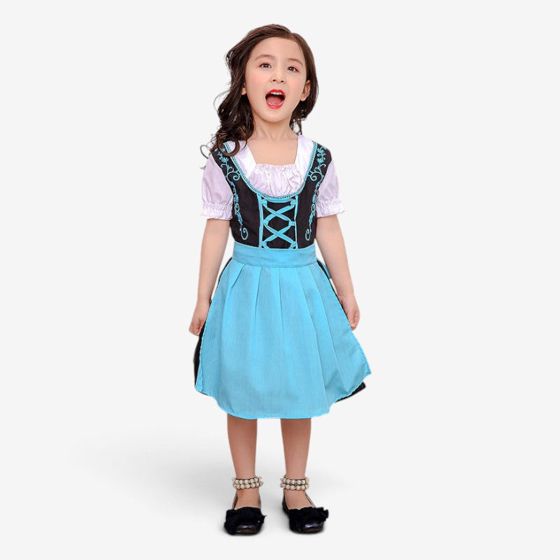 Mädchen-Dirndl mit Schnürmieder