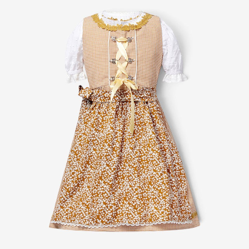Mädchen-Trachtenkleid mit Schnürmieder