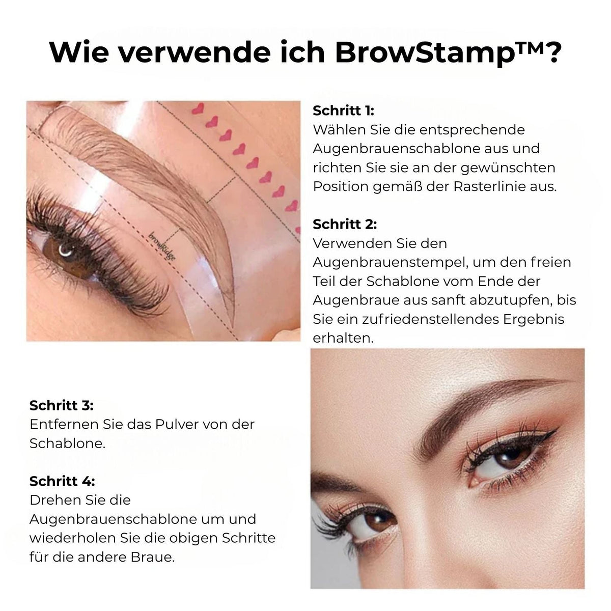 Arch - Augenbrauenstempel-Set für verschiedene Brauenformen