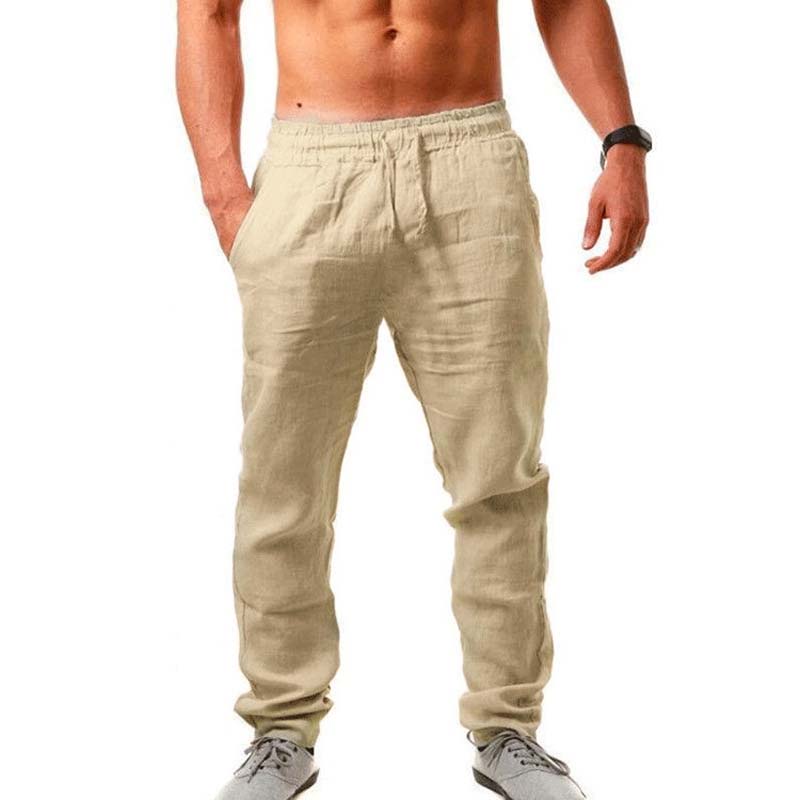 Leinenhose für Herren mit entspannter Passform