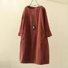 Damen A-Linien Kleid mit bequemem Schnitt
