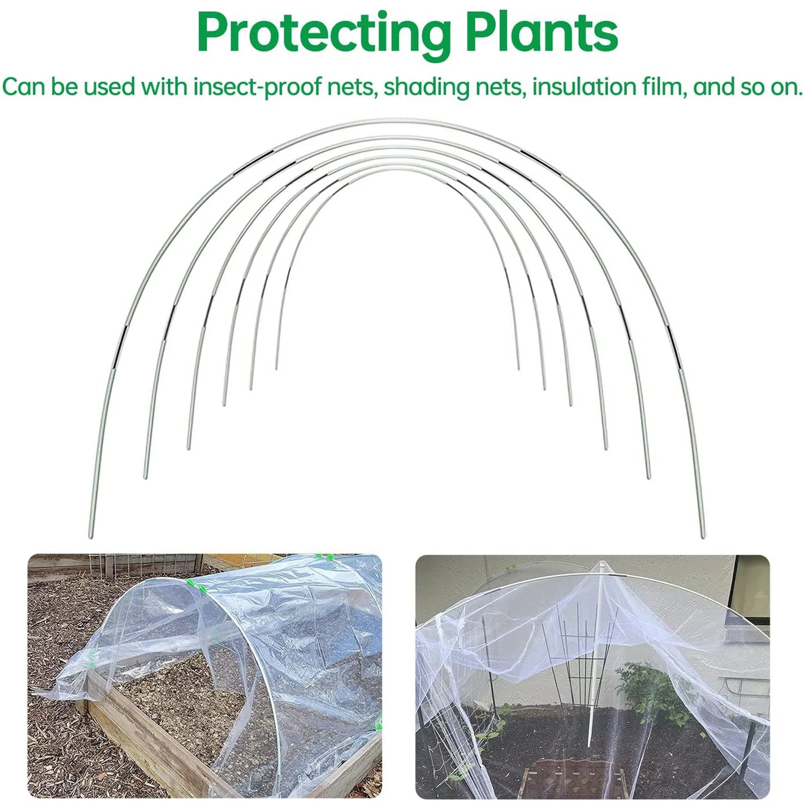 Garten Pflanztunnel Set für Hochbeet & Gemüsebeet