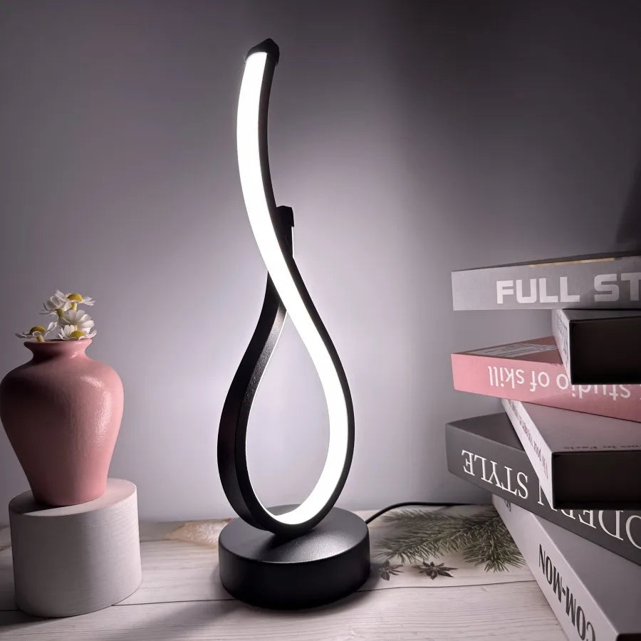 Dimmbare LED Tischlampe 3 Lichtfarben modernes Design