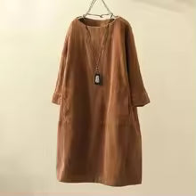 Damen A-Linien Kleid mit bequemem Schnitt