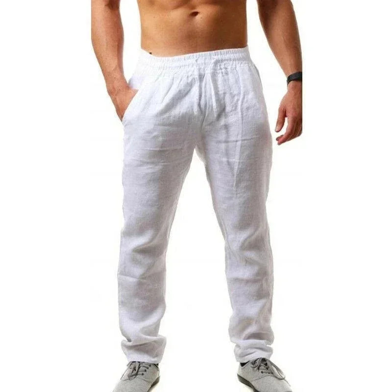 Leinenhose für Herren mit entspannter Passform