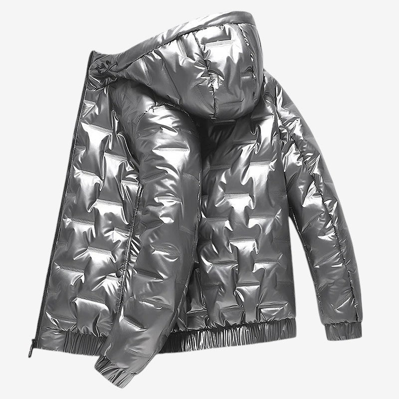 Magnus – Gepolsterte Jacke mit Reißverschluss und Kapuze