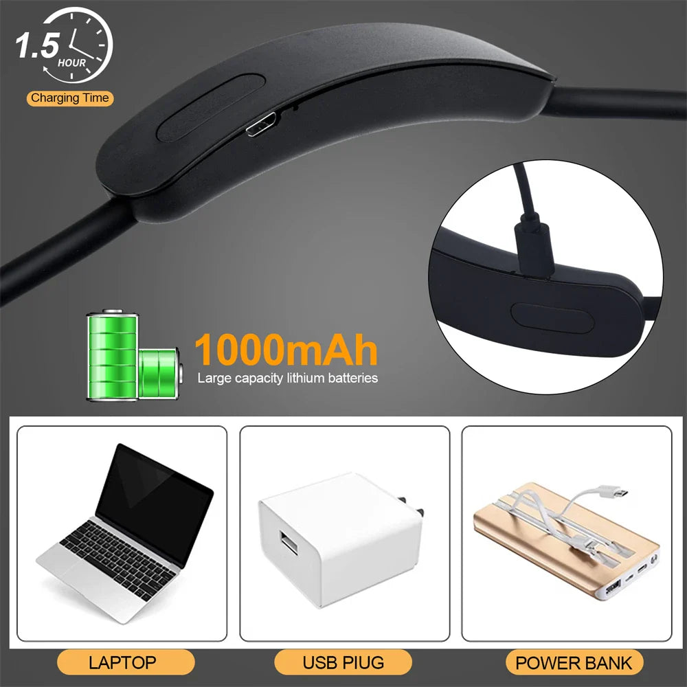 LED Nackenlampe USB wiederaufladbar