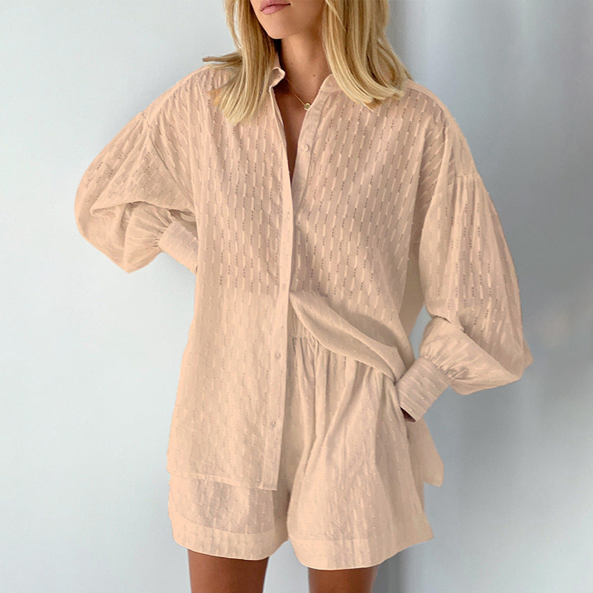 Damen Set mit Hemd und Shorts