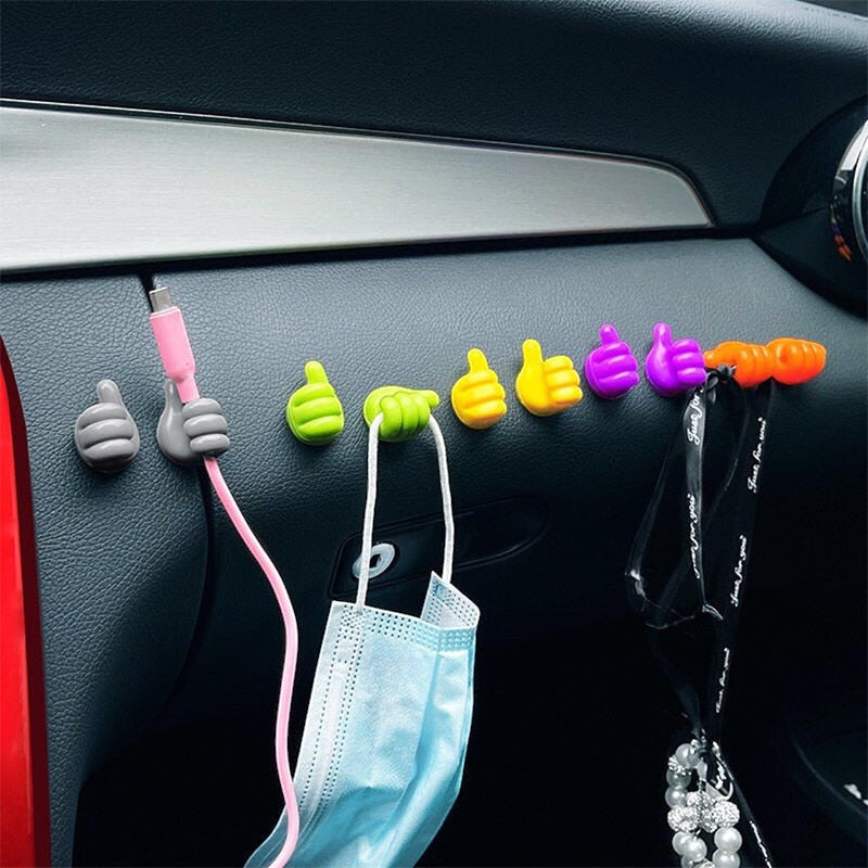 10+10 Gratis | Grip - Selbstklebende Silikonhaken für Kabel und kleine Gegenstände