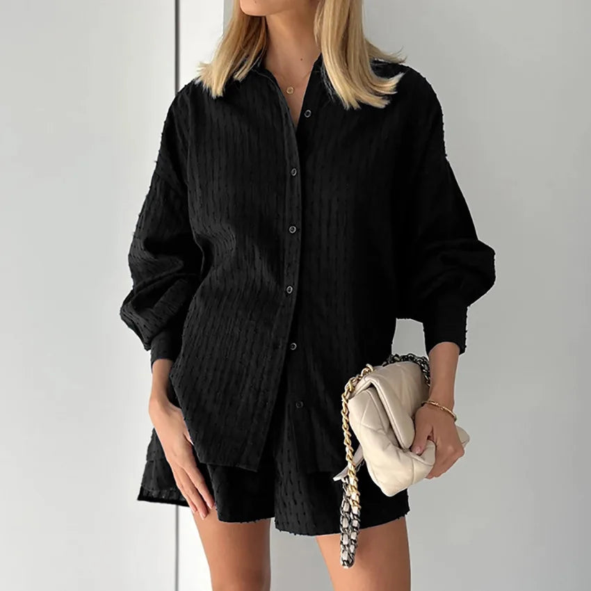 Damen Set mit Hemd und Shorts