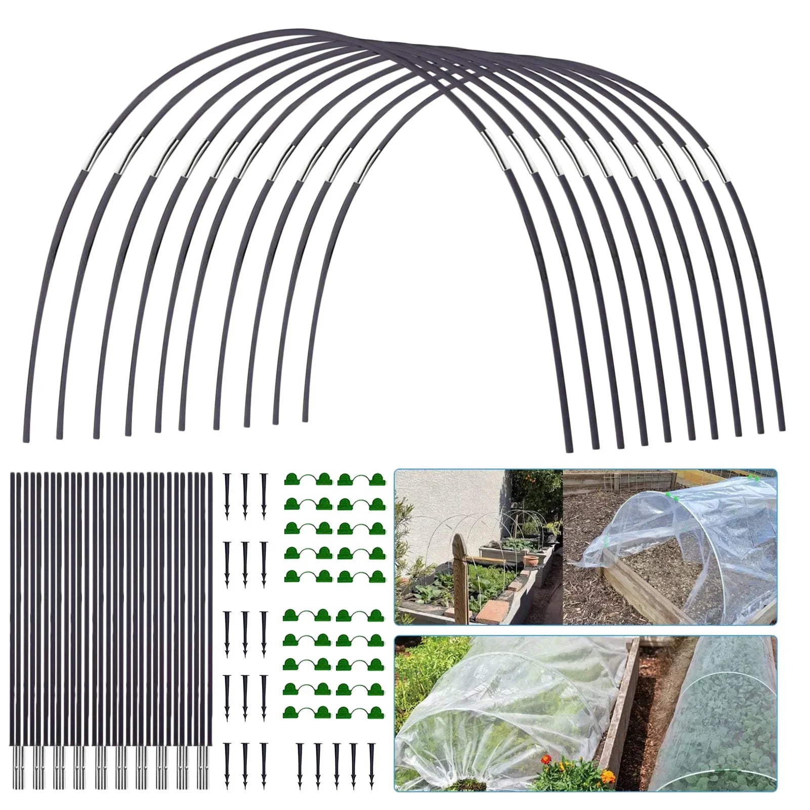 Garten Pflanztunnel Set für Hochbeet & Gemüsebeet