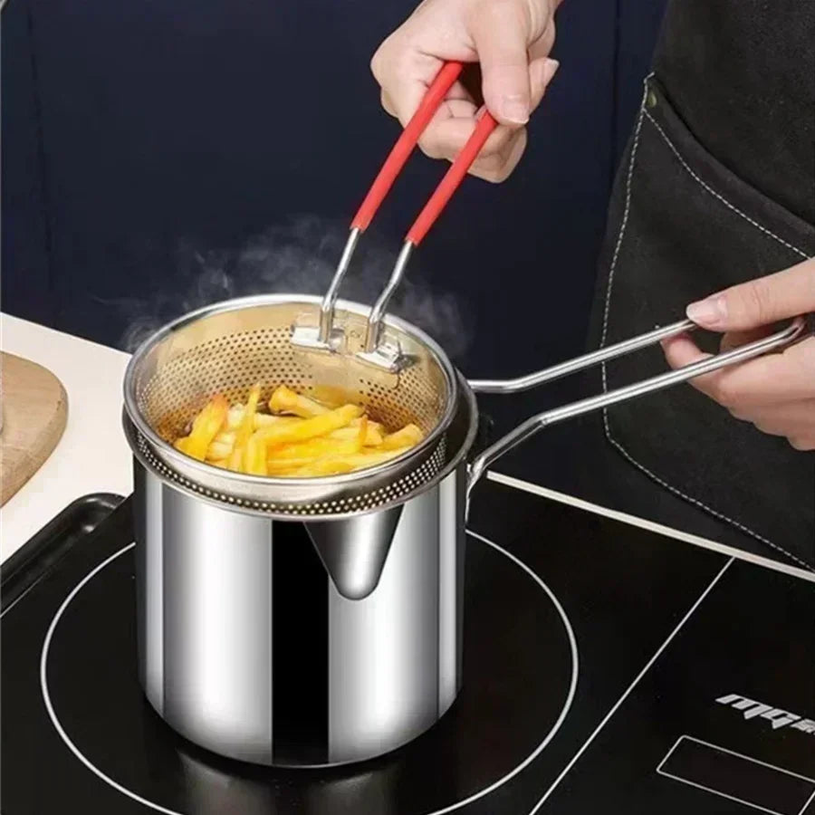 Snackfry - Kompakte Edelstahl-Fritteuse mit Frittierkorb