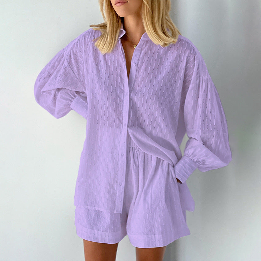 Damen Set mit Hemd und Shorts
