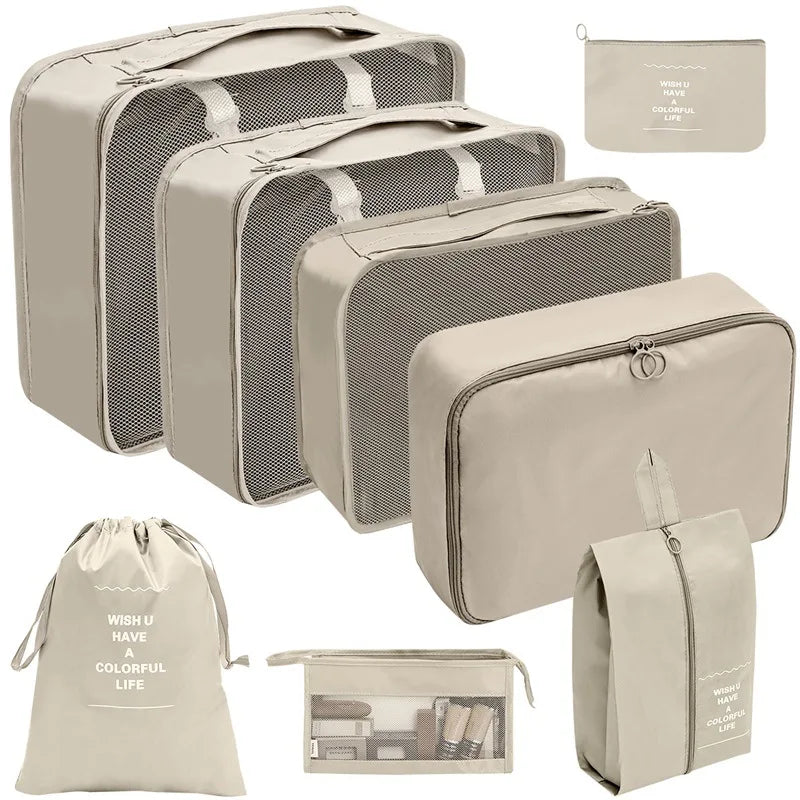 Koffer Organizer Set 7–10 Teilig mit Packwürfeln