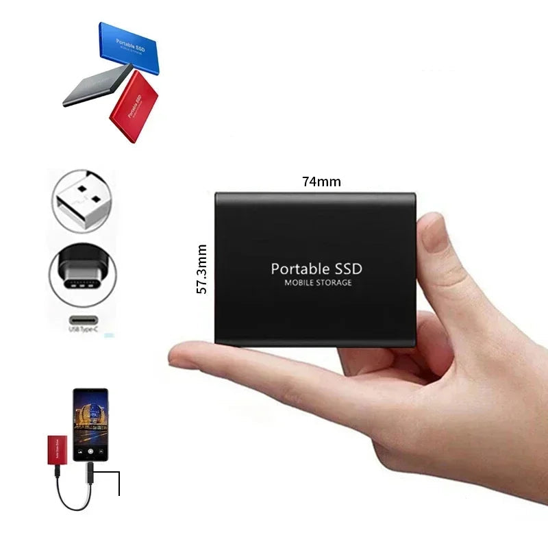 Externe SSD USB 3.1 Type-C 1000 MB/s