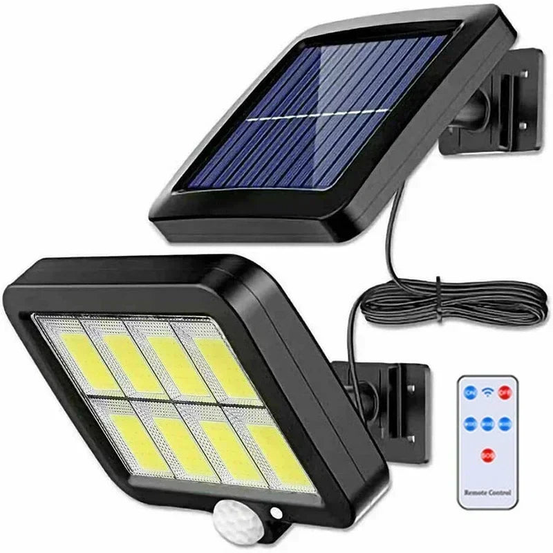 Solar Außenleuchte 100 COB LED mit Bewegungsmelder