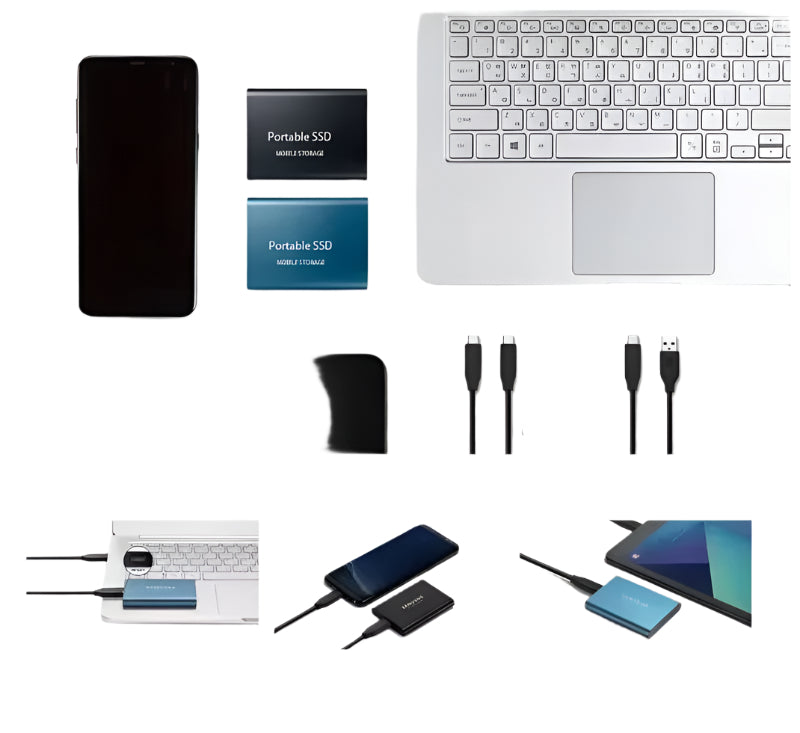 Externe SSD USB 3.1 Type-C 1000 MB/s