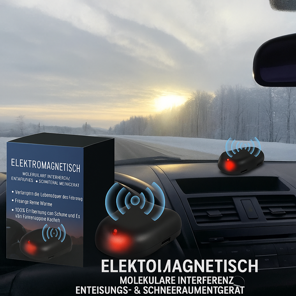 Icesolva - Solarbetriebener Auto-Enteiser für klare Sicht