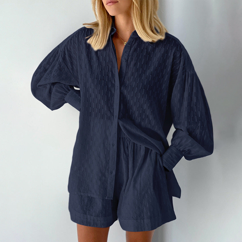 Damen Set mit Hemd und Shorts