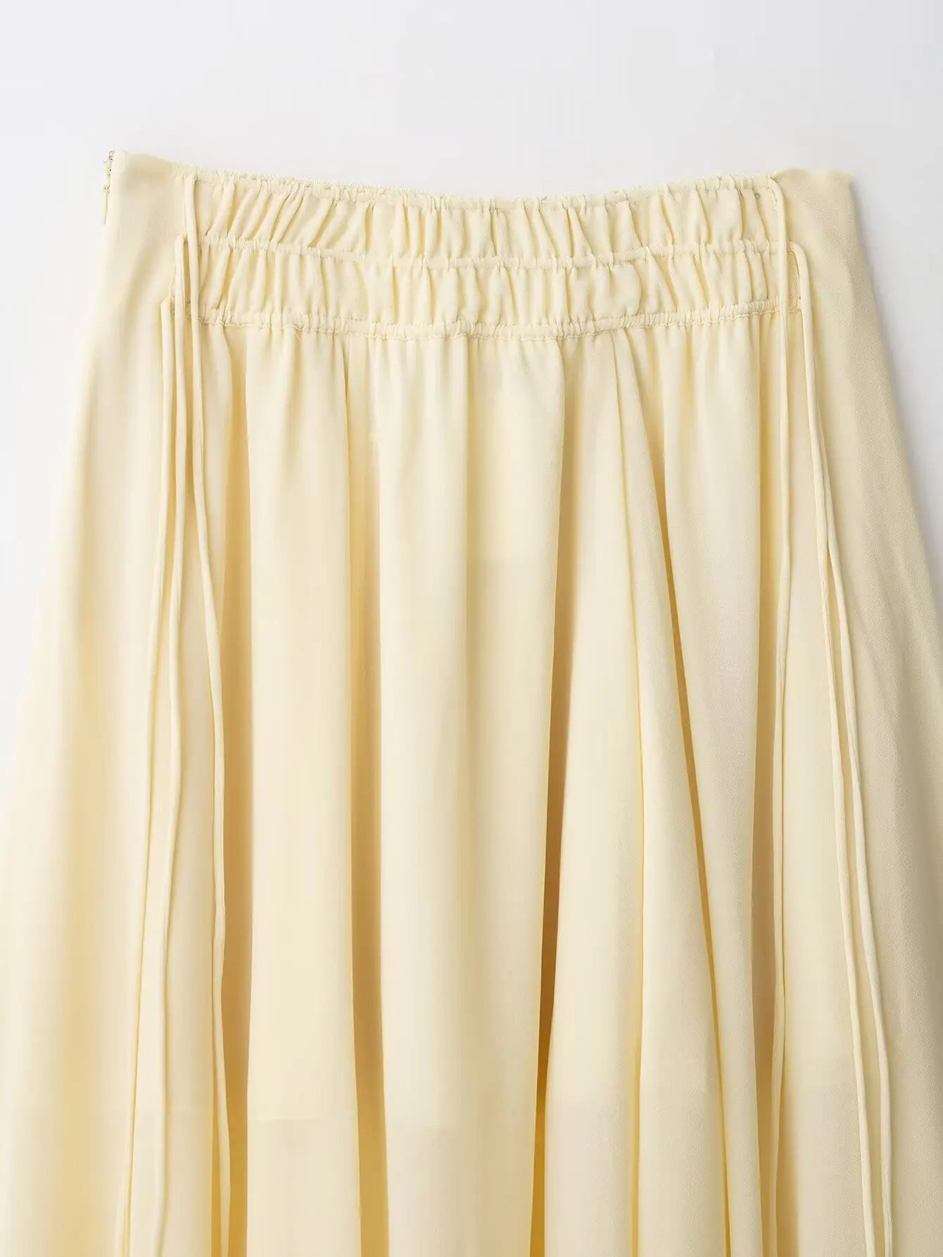 Clara | Elegantes Chiffon-Set mit V-Ausschnitt-Bluse und Maxirock