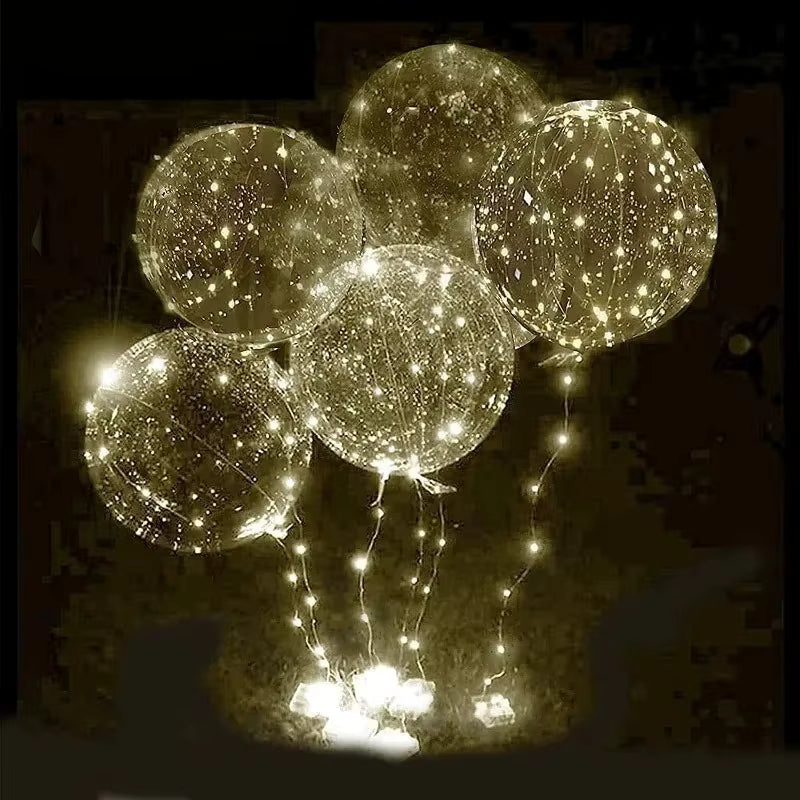 5+5 Gratis | Glow - Wiederverwendbare LED-Ballons für Feiern und Dekoration