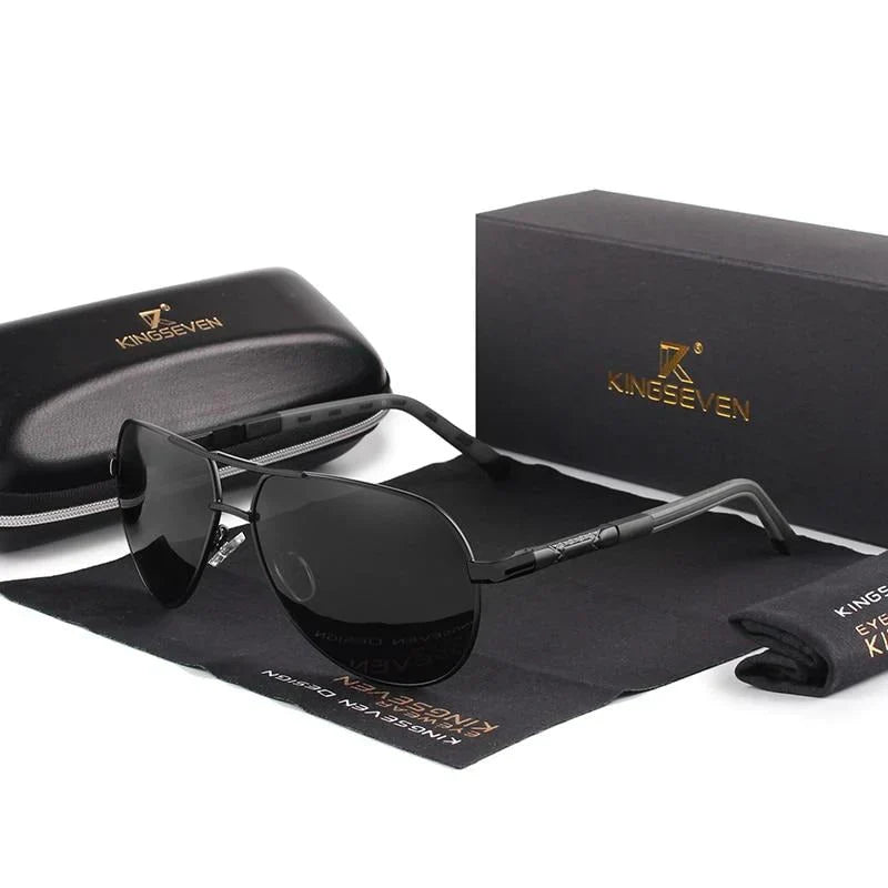 Sonnenbrille Herren polarisiert UV400 | Metallrahmen Pilotenform | Entspiegelt | Lennart