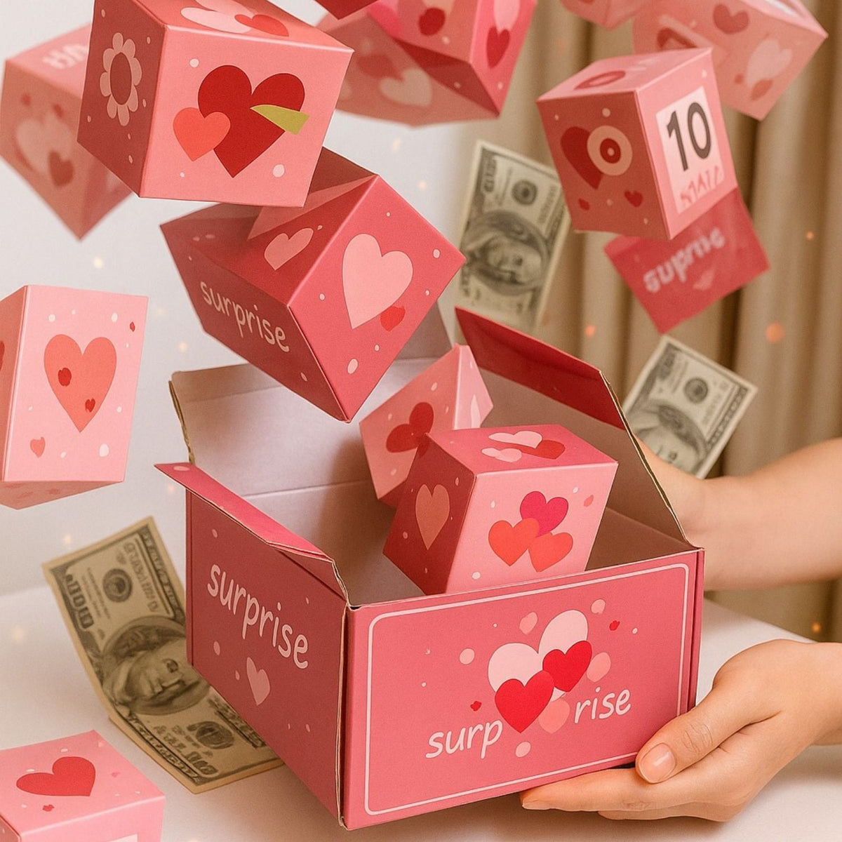 Mystibox - Überraschungsgeschenkbox mit personalisierbaren Fächern