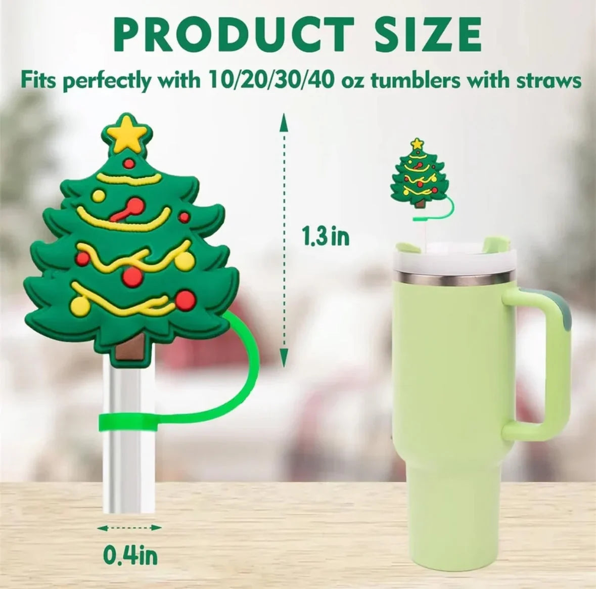 YuleSip - Adventskalender mit Strohhalm-Aufsätzen für Trinkflaschen